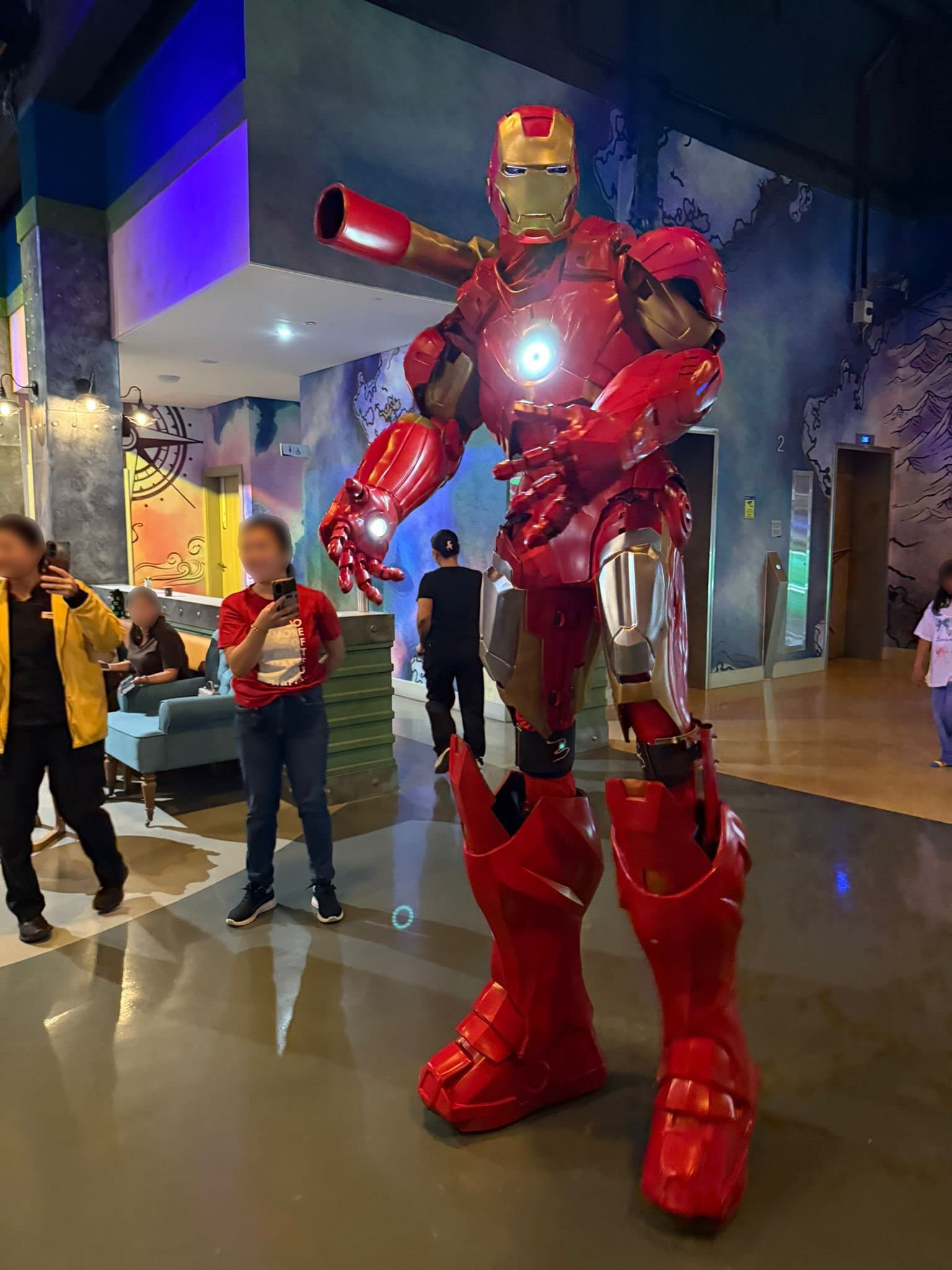 Iron Man posing